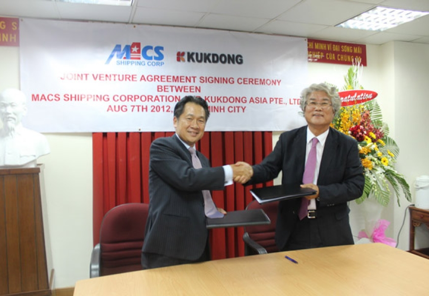 MACS Shipping Corp and Kukdong Asia Company (Korea) signed a joint venture contract