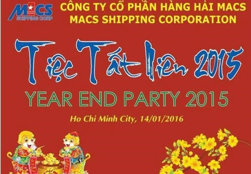 Công ty Cổ phần Hàng hải Macs tổ chức tiệc tất niên 2015