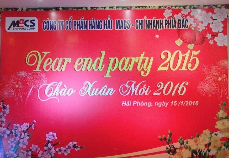 Công ty cổ phần hàng hải MACS - Chi nhánh phía Bắc tổ chức tiệc tất niên 2015