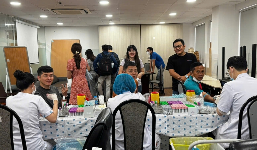 Công ty Cổ phần Hàng hải MACS tổ chức khám sức khỏe định kỳ năm 2026 cho toàn thể cán bộ, nhân viên