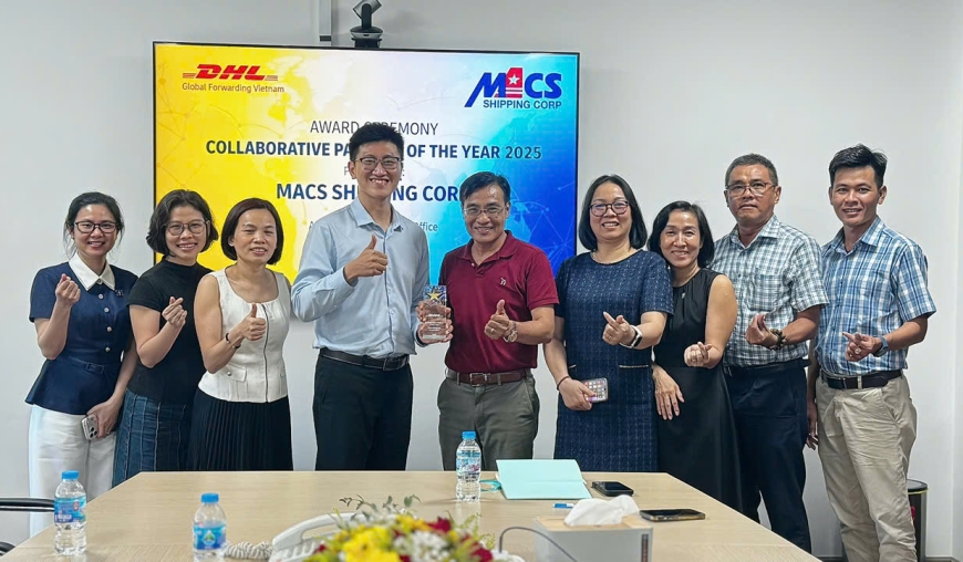 Công ty Cổ Phần Hàng Hải MACS Vinh Dự Nhận Giải Thưởng “Collaborative Partner of the Year 2025” Từ DHL