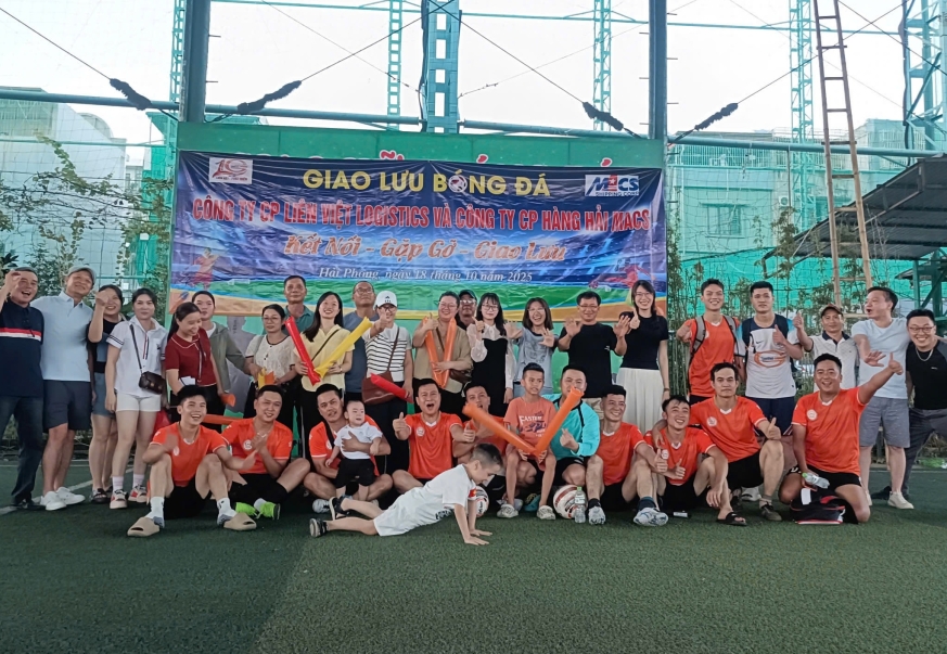 Giao lưu bóng đá giữa Công ty Cổ phần Hàng hải Macs và Công ty Cổ phần Liên Việt Logistics 2025