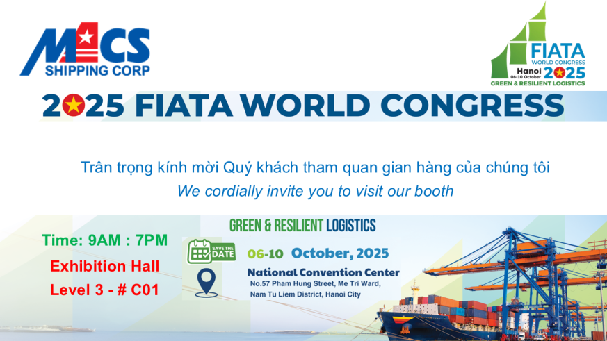 Công ty Cổ phần Hàng hải MACS - Tự hào là Nhà Tài Trợ Đồng của FIATA World Congress 2025