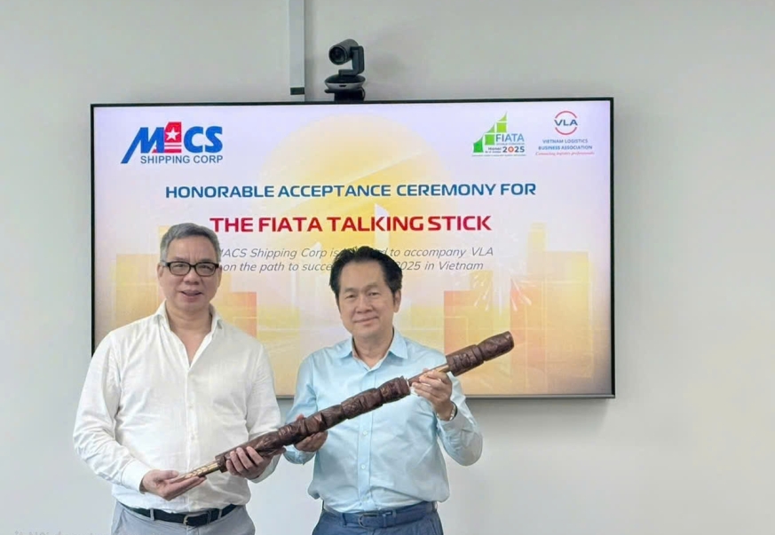 MACS Shipping Corporation vinh dự đón nhận quyền trượng, đồng hành cùng VLA tổ chức FIATA World Congress 2025 tại Việt Nam