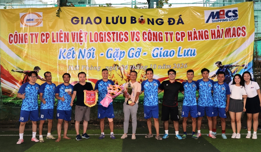 Mở Rộng Gắn Kết - Bắt Tay Hợp Tác: Giao lưu Bóng Đá Giữa Công Ty Cổ Phần Hàng Hải MACS Và Công Ty Liên Việt Logistics Tại Hải Phòng